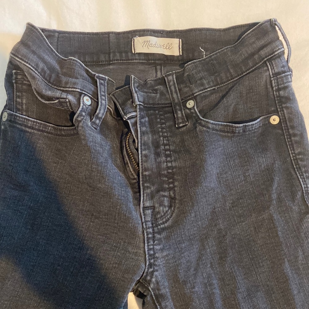 Madewell 9” high rise black skinny Jean